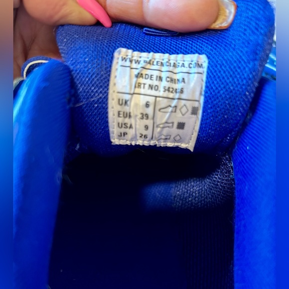 Balenciaga Faded Blue Track Sneakers - Picture 9 of 9